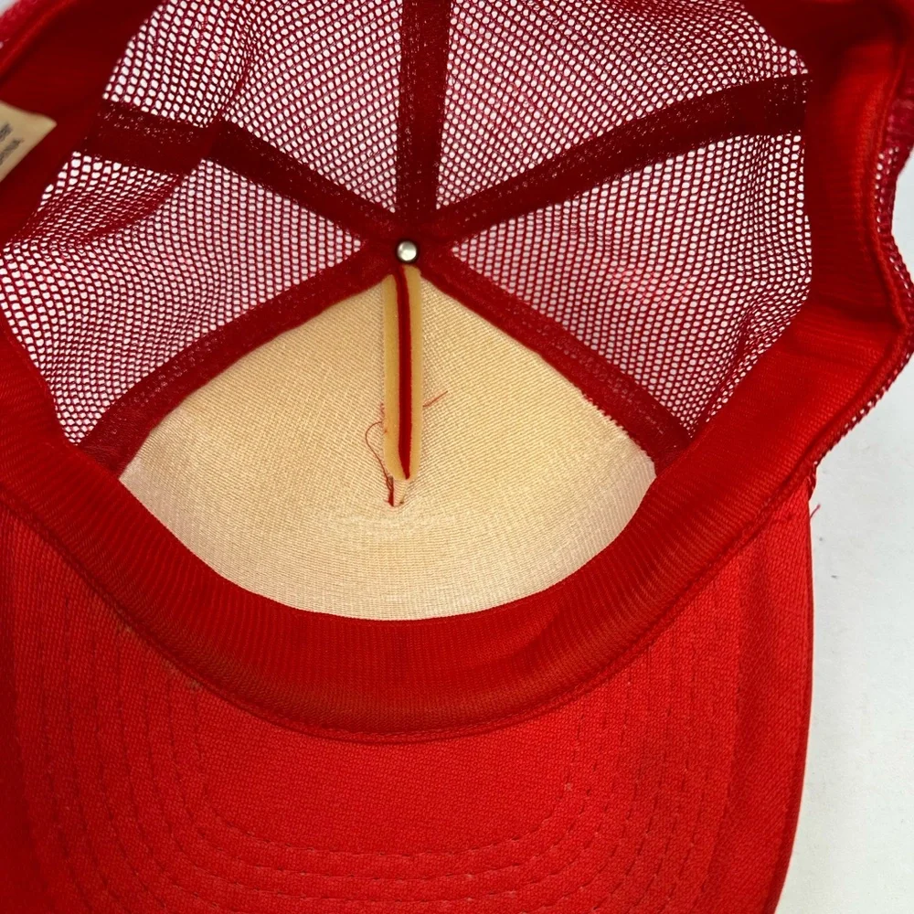Vintage Tammy Wynette Tour Trucker Hat Cap Red Mesh Back Rope Snapback RARE!! L1